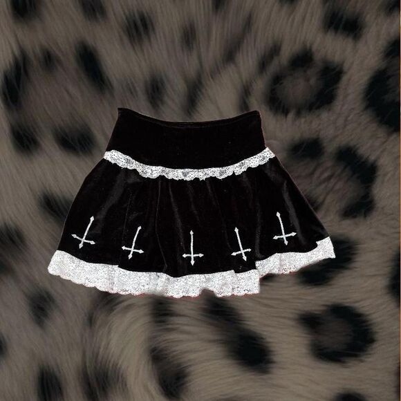 Unbranded Women's Black and White Skirt - Picture 1 of 2